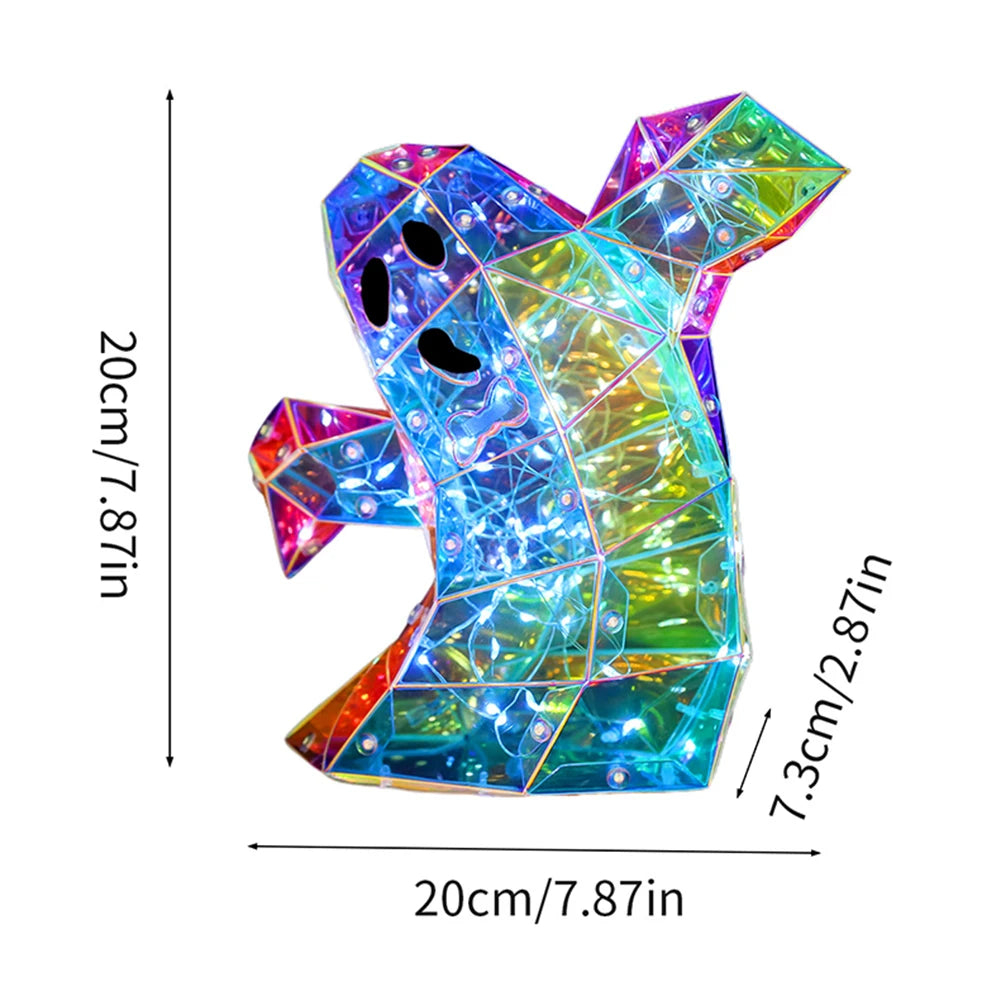 Gorgeous Shining LED Ghost Lights Halloween Decor Lights Halloween Ghost Decorations Halloween Light Up Ghost for Indoor Outdoor