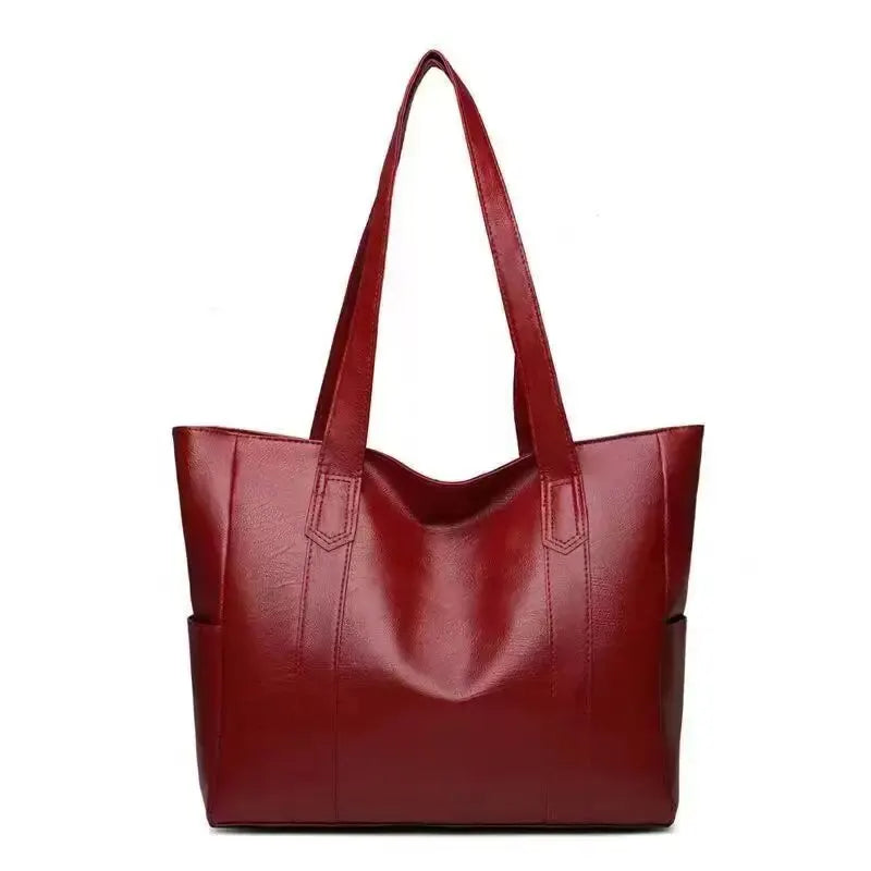Bolso de Hombro Cruzado Grande de Piel Sintética para Mujer Vintage