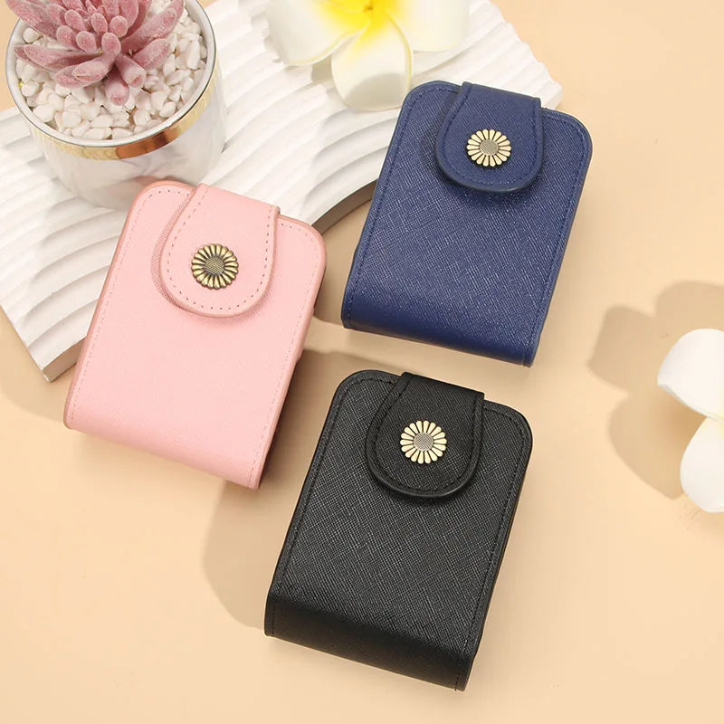 Makeup bag small women's portable makeup box with mirror mouth red envelope storage bag mini women's bag