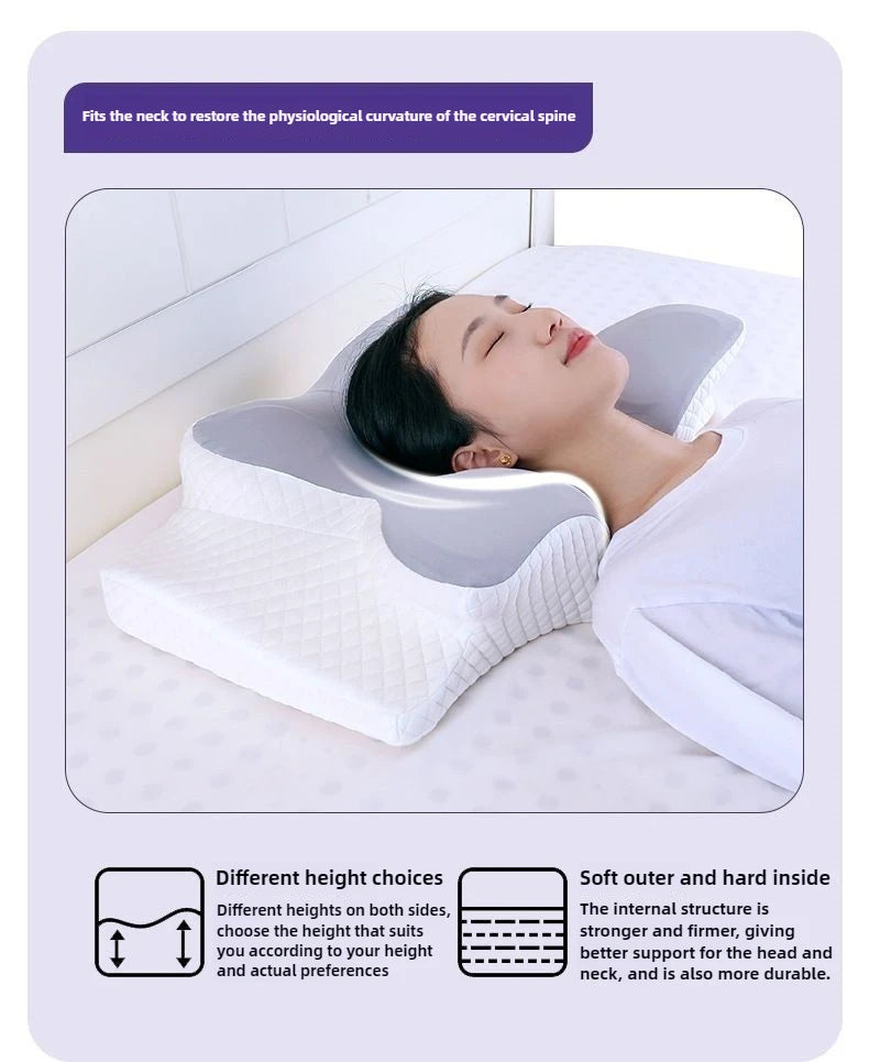 Cervical Pillow Protects Cervical Slow Resilience Memory Cotton Correction Humpback Rich Bag Special Non Collapse Pillow Core