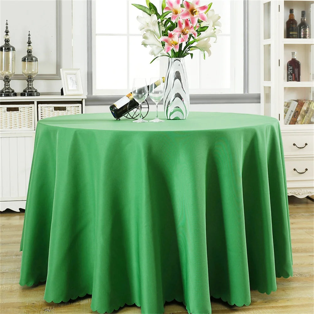 1Pcs. Solid Color Tablecloth, Round Tablecloth, 300cm Diameter, Tablecloth, Restaurant Tablecloth, Hotel Tablecloth, Hotel Tablecloth