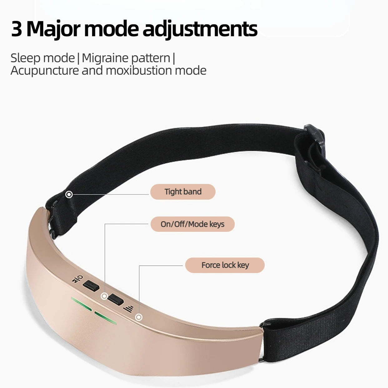 Electric Head Massager Headache and Migraine Relief Physiotherapy Antiestres Insomnia Relax Therapy Sleep Monitor Health Care