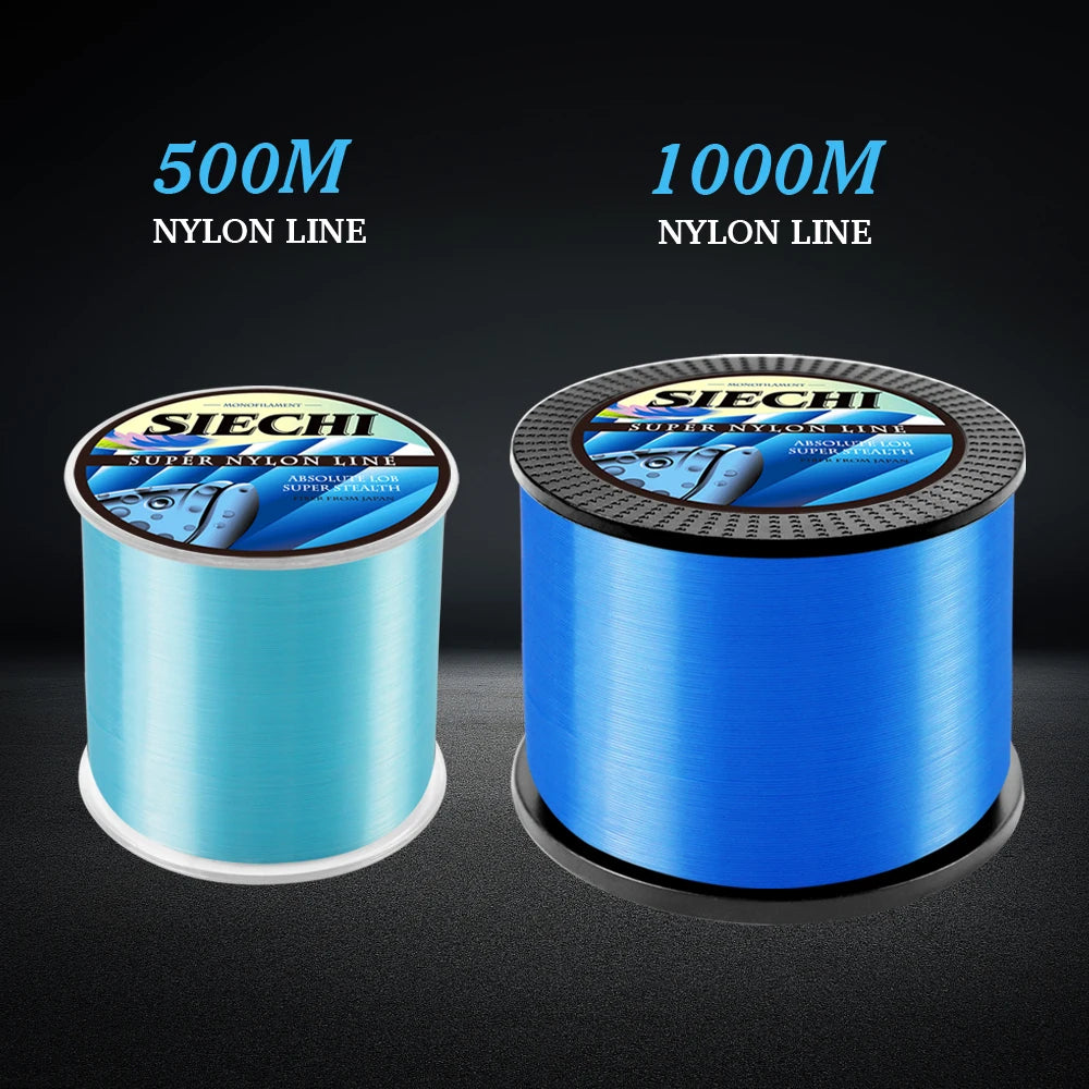 500M 1000M Nylon Fishing Line Monofilament Material From Japan Multiple Color Lake River Carp Line Saltwater Fishing Accessories