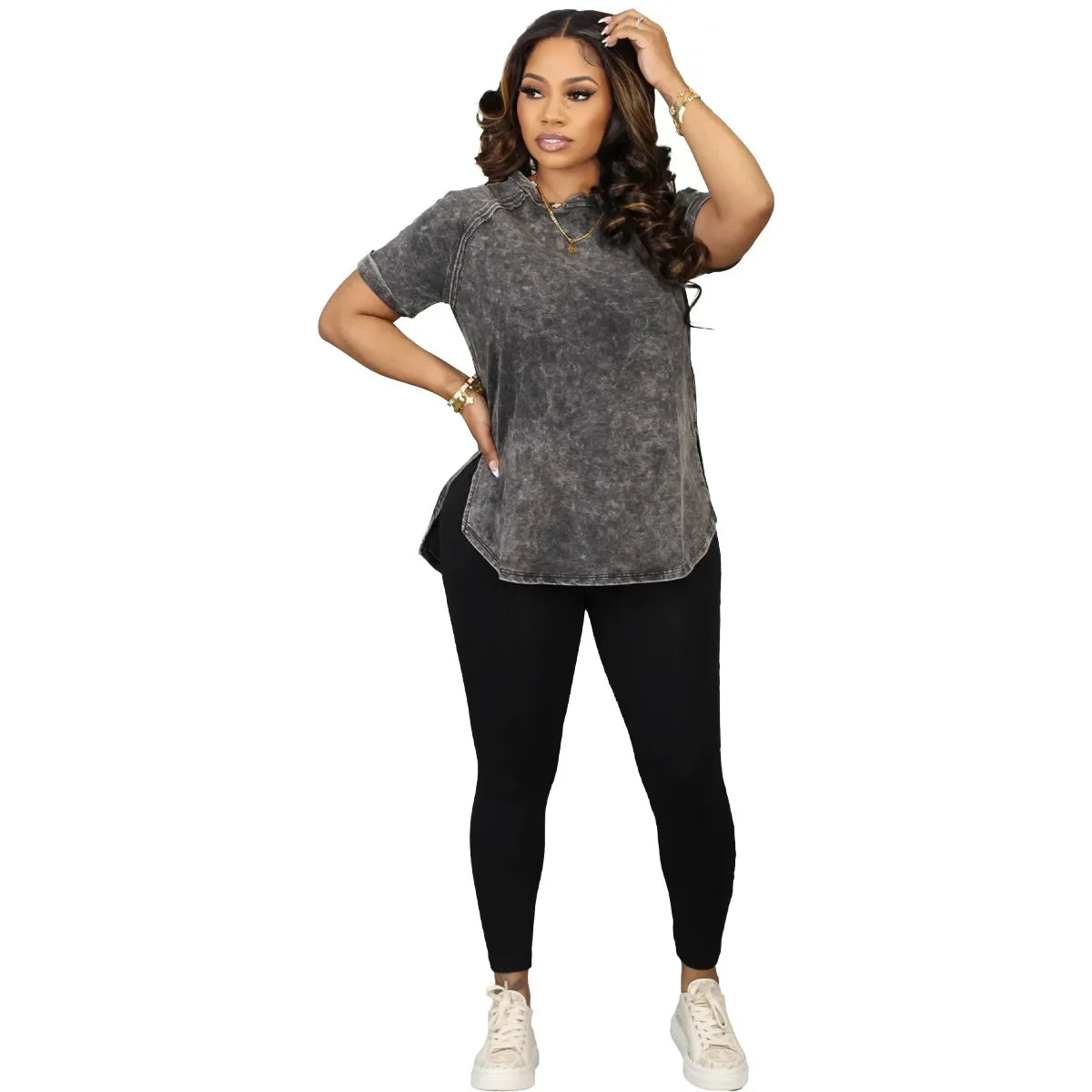 2 Piece African Clothes for Women Spring Summer Africa Short Sleeve O-neck Polyester Top Long Pant Matching Sets Dashiki Outfits