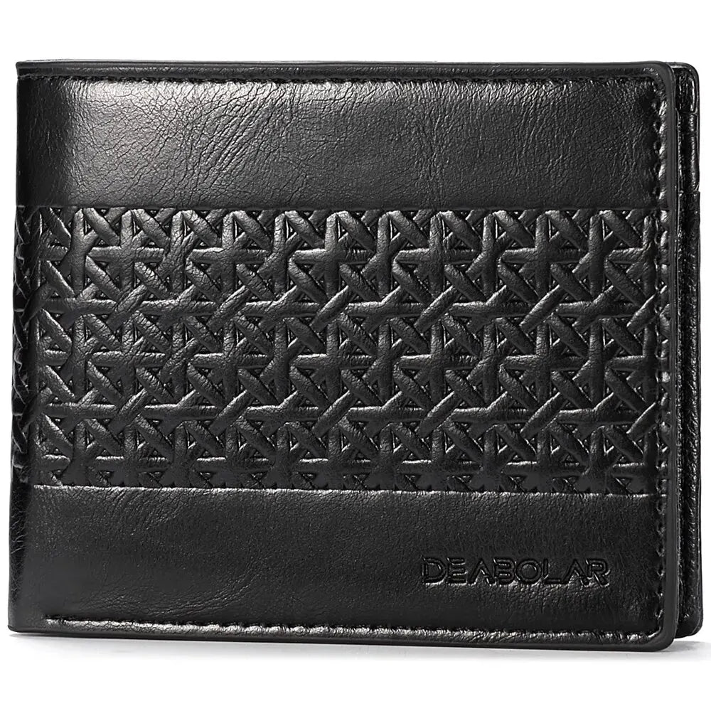 Men's Wallet Embossed Soft Leather PU Leather Multi-Card Credit Card Holder With Men's Short Coin Wallet