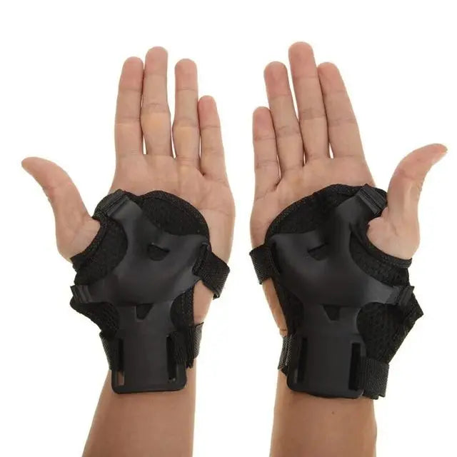 Women Men Elbow Wrist Knee Pads Protective Gear Set Skate Roller Cycling Bike 6pcs set of roller skating ice protection knee pad