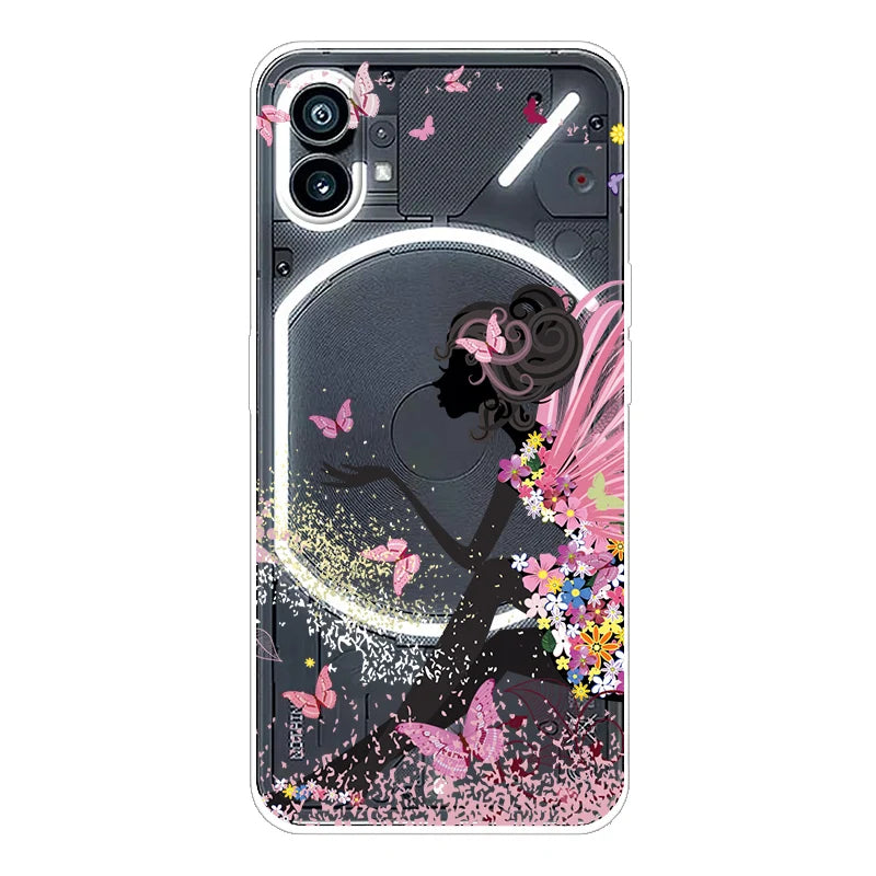Case for Nothing Phone 1 Cover Transparent Soft TPU Silicone Cases for Nothing Phone One Phone 1 Clear Coque Cute Phone1 2022