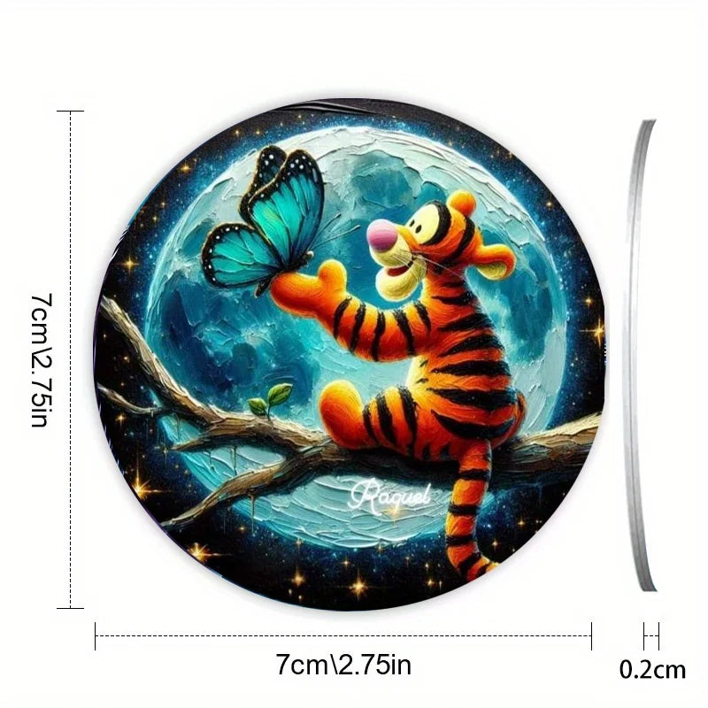 2Pcs Car Coaster Cartoon Non-Slip Coasters Acrylic Coasters Car Interior Accessories Kitchen & Household Products Birthday