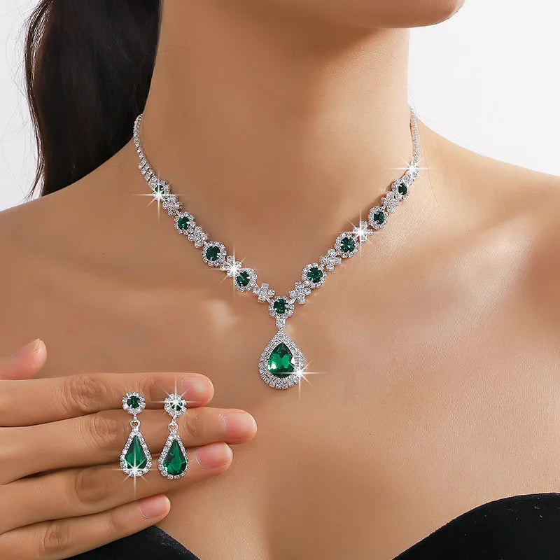 Elegant Rhinestone Jewelry Set – Timeless, Sparkling & Perfect for Any Occasion