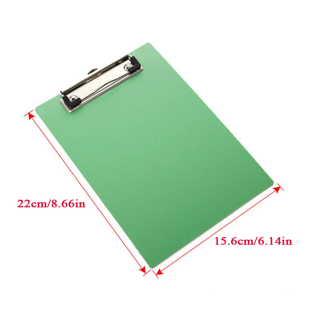 A5 File Holder Clip Document Holder Clipboards Clip Writing Pad Test Paper Clipboard Office School Supply File Folder Stationery