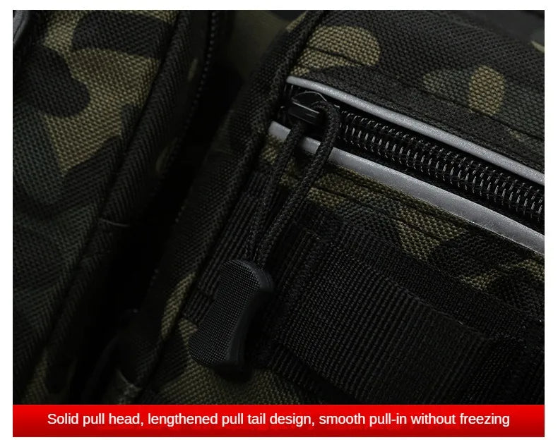 Fishing Tackle Backpack Lure Box Gear Storage Bag Fanny Pack for Men Fly Fishing Backpack with Rod Holder Sling Shoulder Bag