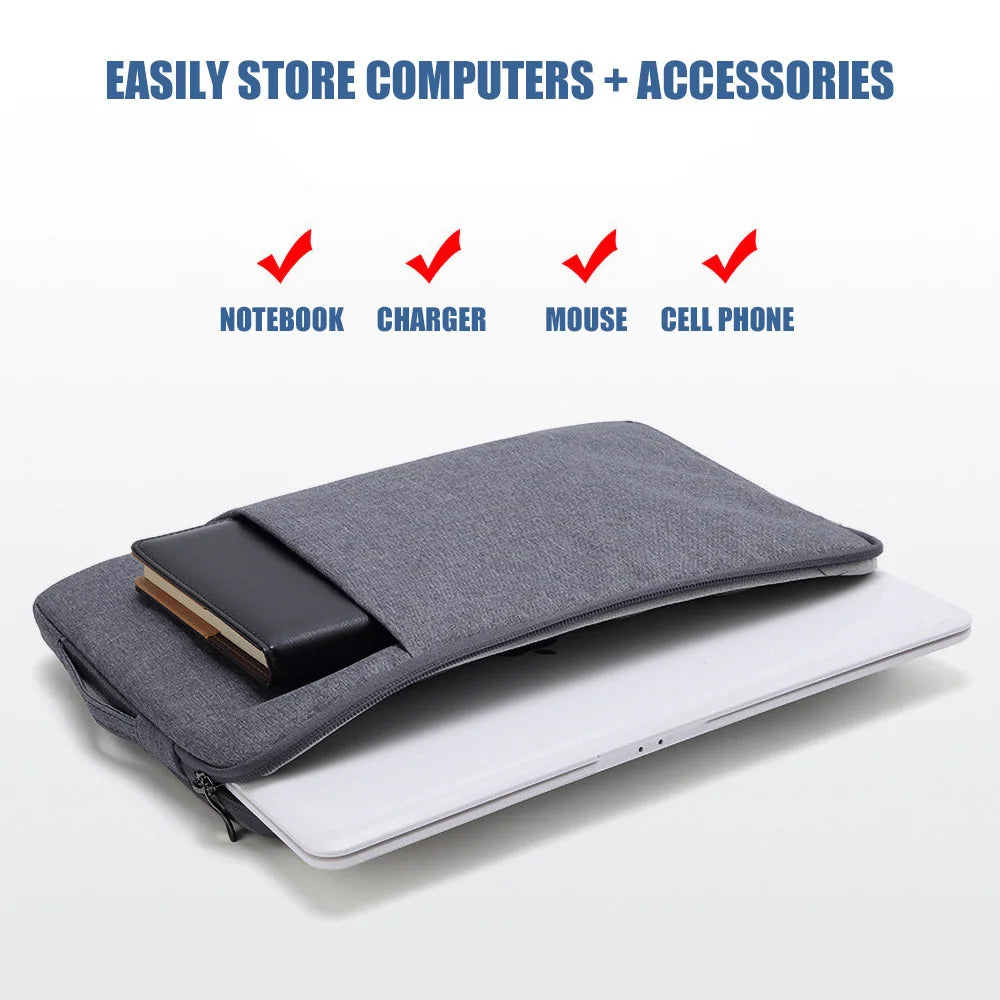 Laptop Sleeve Bag Handbag For 11“ 14” 15.6“ With Zipper Portable Notebook Cover Bag Inner Bladder For Macbook Lenovo Dell HP Bag