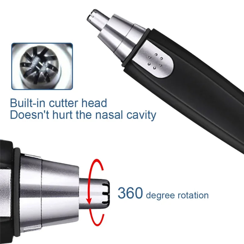 Electric Nose Hair Trimmer Ear Face Eyebrow Hair Clean Trimmer House Home Men Women Nose Hair Nose Remover Face Care Kit Tools T