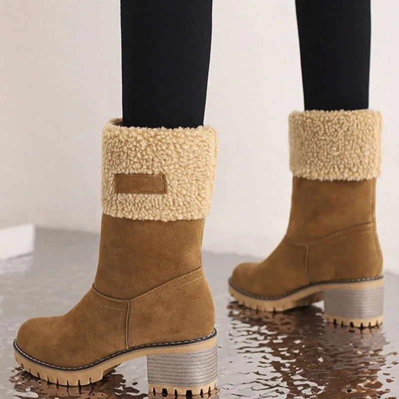 Ankelstøvletter i pels