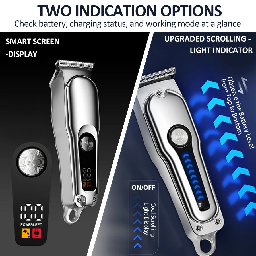 Hair Clipper Hair Cutting Machine USB Rechargeable Cordless T Blade Barber Hair Cut Grooming Home Use for Styling Beard Trimmer