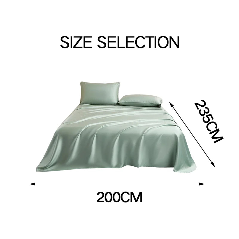 100% Lyocel FlatSheet 200×235cm, Soft Breathable & Cooling Sheets for Hot Sleepers, Silk Smooth Bed Sheets,1Pc