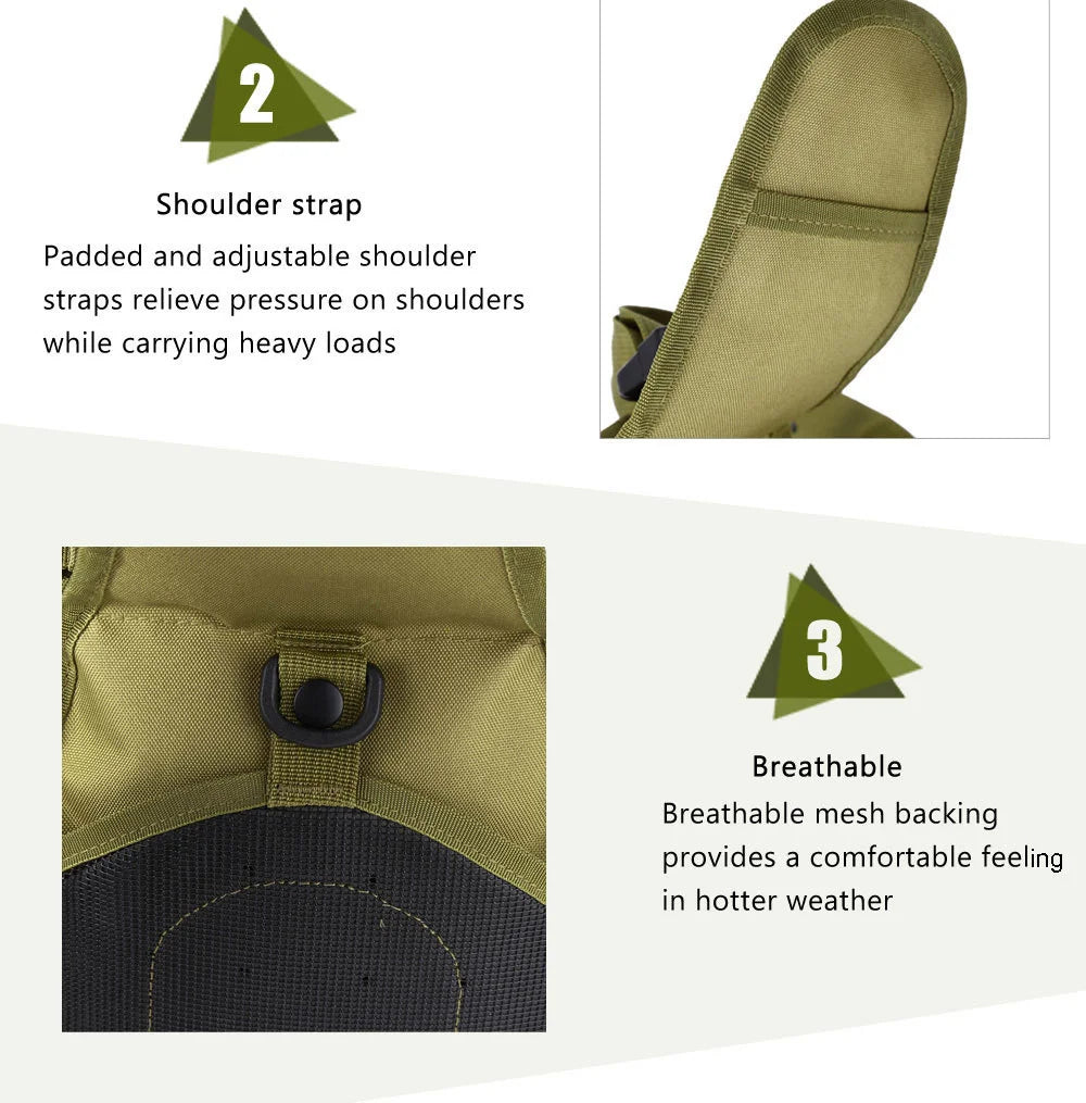 Mochila táctica de hombro Rover EDC para exteriores CCW, bandolera impermeable para senderismo, camping, bolsa de tiro oculta, mochila de caza