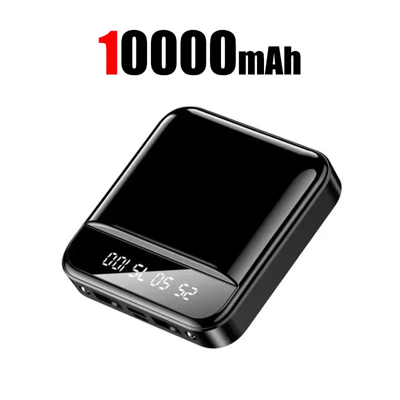 20000mah Large Capacity Mobile Power Bank Battery Display LED Lighting Mini Portable Outdoor Phone Universal Fast Charging