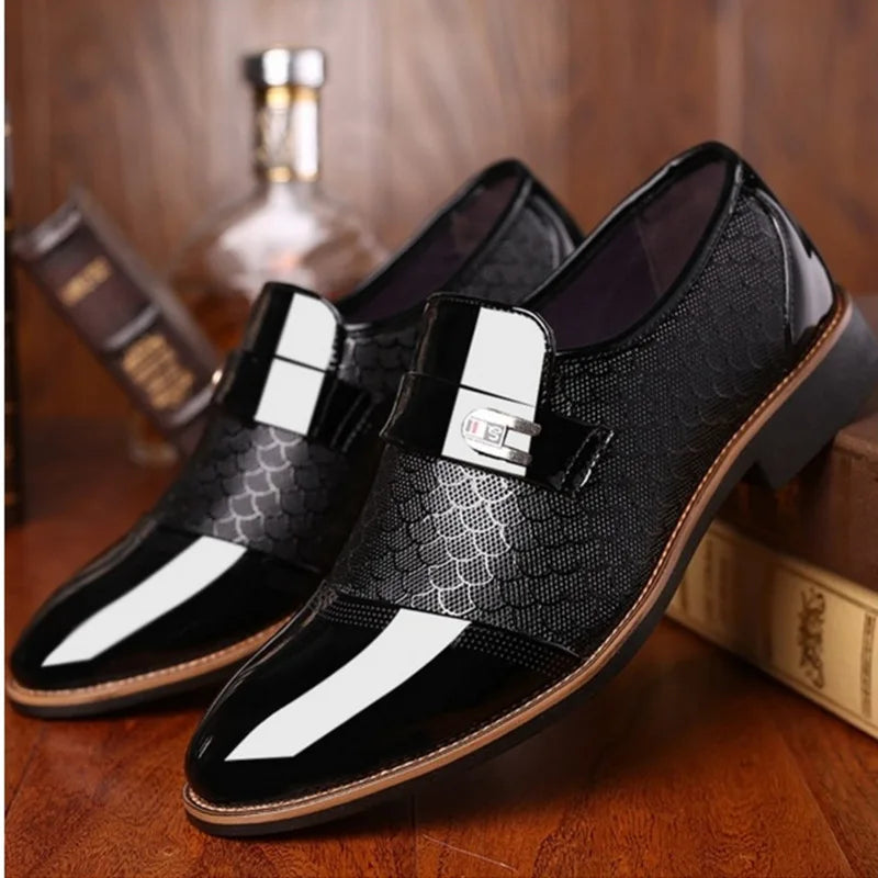 Mocasines Formales Negros Italianos – Elegantes, Estilizados y Perfectos para Bodas o Negocios