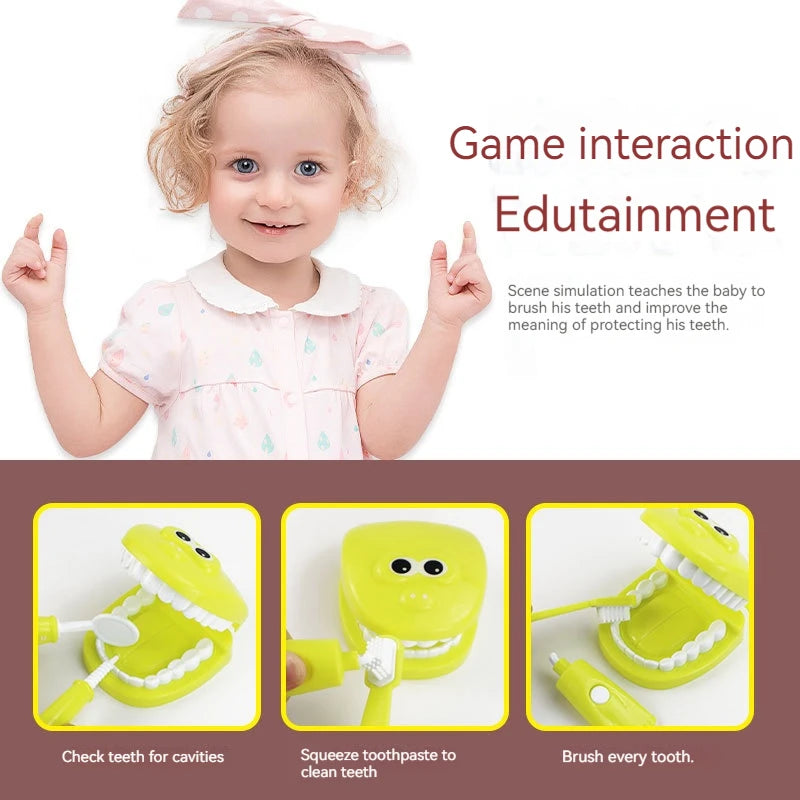 Jouets Montessori pour enfants, interaction parent-enfant pour filles et garçons, dentiste, vérification des dents, modèle de médecin, jeu de rôle, jouet d'apprentissage pour bébé et enfant