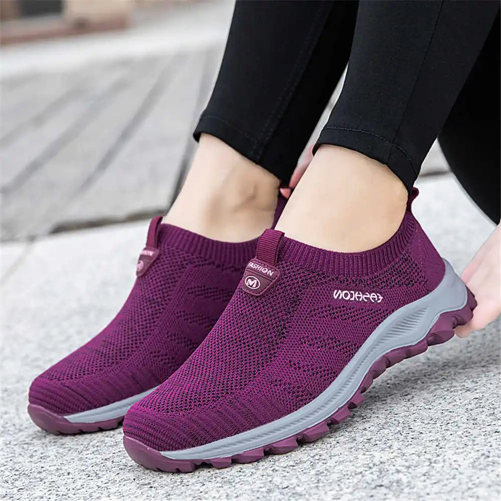 Lightweight Lace-free Woman Sneakers 47 Nursing Tenis Retro Brand Flat Shoes Sports Practice Novelties 2025elegant
