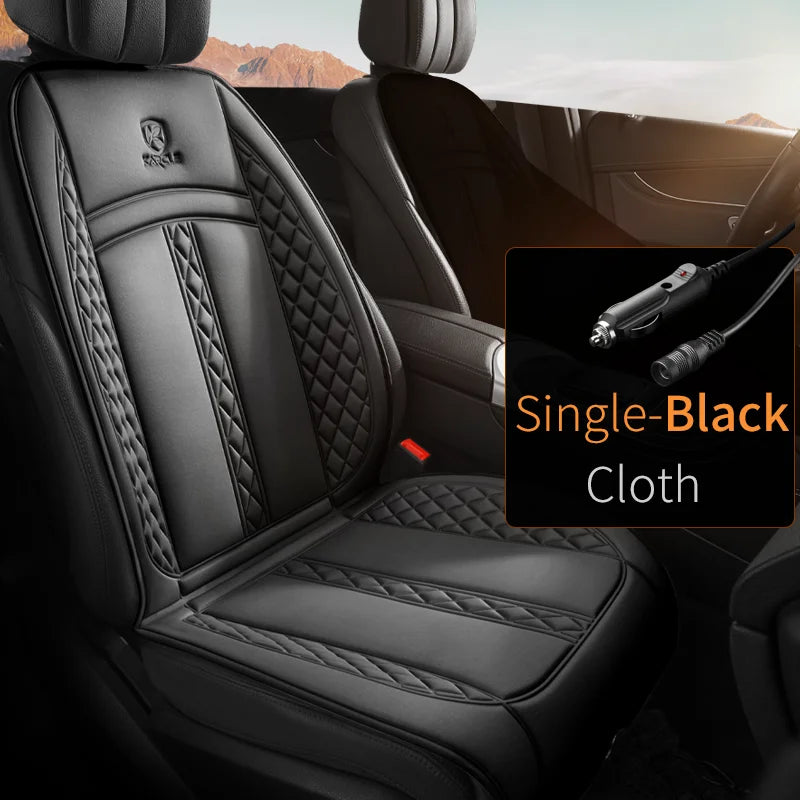 Almohadilla térmica universal de 12 V para asiento de coche, funda suave y calefactable para asiento de coche, protector de asiento de coche cálido de invierno de ancho mejorado, accesorios para coche