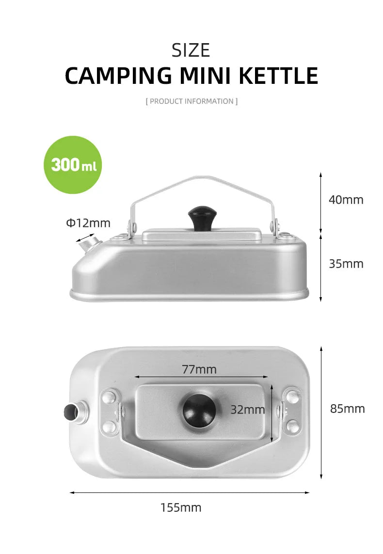 Survival Single Kettle Camp Supplies Outdoor Backpacking Trip Camping Equipment Hiking Novelty Gadgets Sports Entertainment