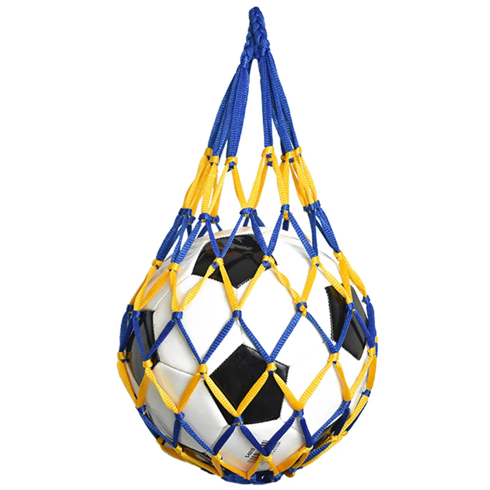 Sports Ball Holder Youth Football Self Trainer Football Net Bag Sports Mesh Equipment for Carrying Basketball Volleyball Soccer
