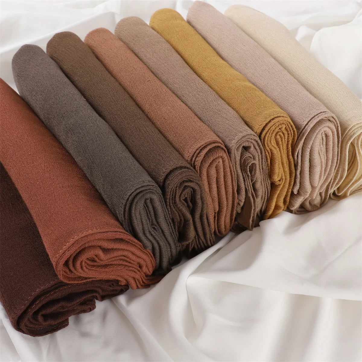 Pañuelo Hiyab de Algodón y Rayón de Color Liso para Mujer, Pañuelo Grande Musulmán, Chales, Diadema Musulmana para Mujer, Turbante Islámico, Pañuelo Bandana