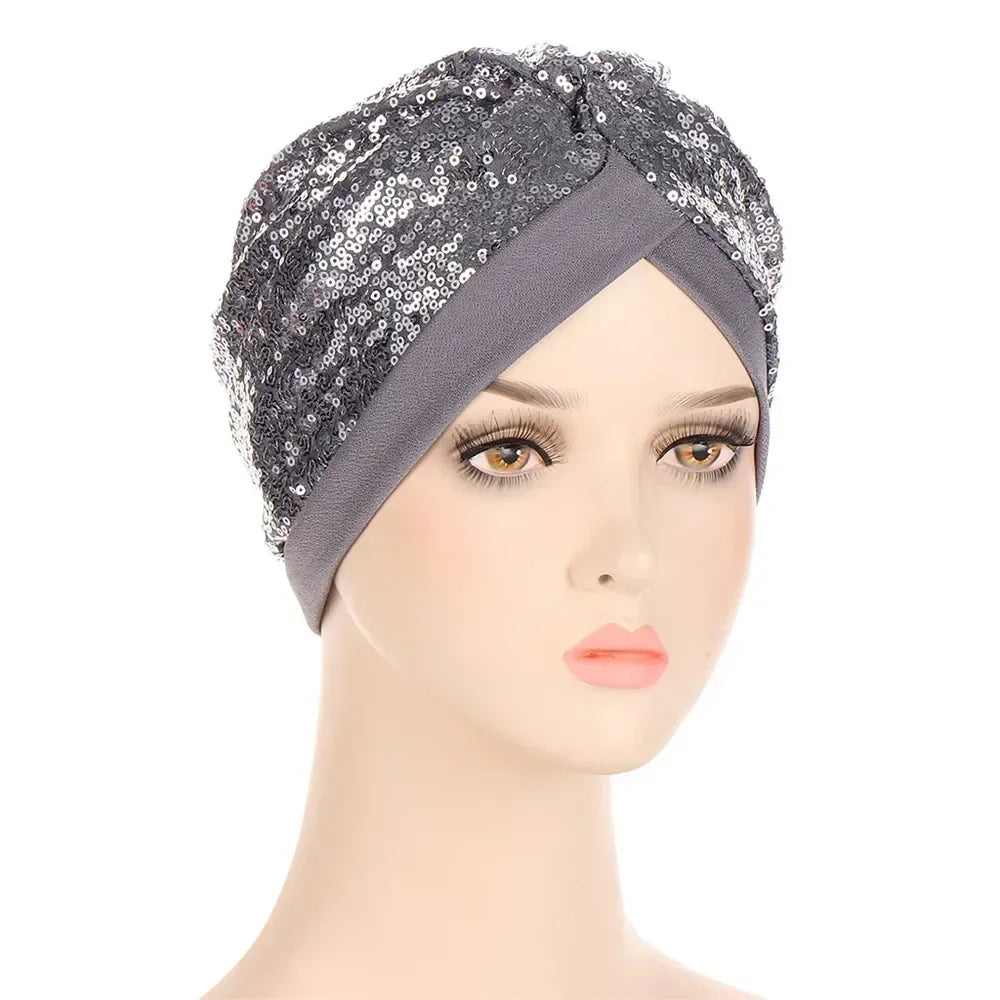 Sombrero turbante indio nuevo con nudo y lazo para mujer, hijab musulmán, pañuelo africano para la cabeza, gorro, gorro para pérdida de cabello, gorro de quimioterapia, pañuelos para la cabeza