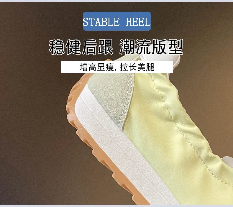 Spring and Summer Women's Casual Flat Shoes Shallow Mouth Canvas Shoes New Women's Lace-up Sports Shoes Comfortable