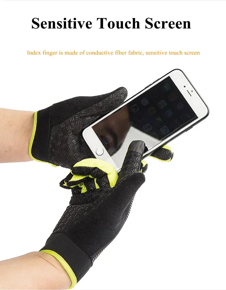 Men Cycling Gloves Full Finger Touch Screen Motorcycle Bicycle Mtb Bike Gloves Gym Training Gloves Outdoor Fishing Hand Guantes