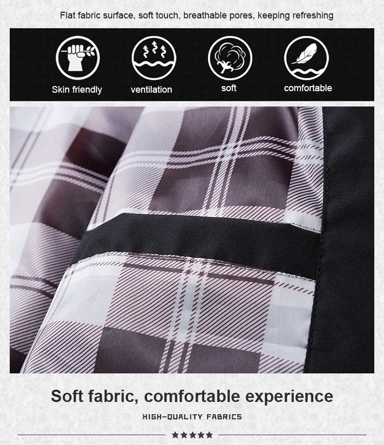 Men's Casual Jacket Spring Autumn New Comfortable Breathable Solid Color Stand Collar Outerwear Fashion Male Clothing