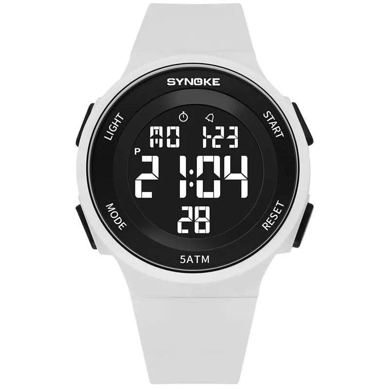 SYNOKE Women's Watch Digital Women Dress 50M Waterproof Stopwatch Sports Luminous Multifunction LED Electronic Wrist Watch Lady