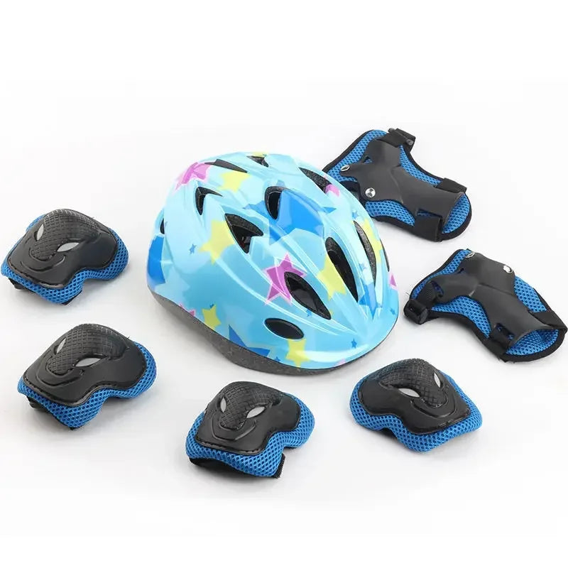 Kids Bike Helmet Knee Elbow Wrist Pads,Toddler Helmet with Protective Gear Set,for Bicycle Cycling Skateboard Scooter Skating