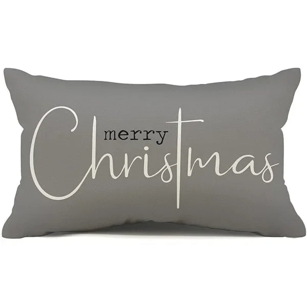 Christmas Linen Pillowcase – Cozy, Festive & Double-Sided Design