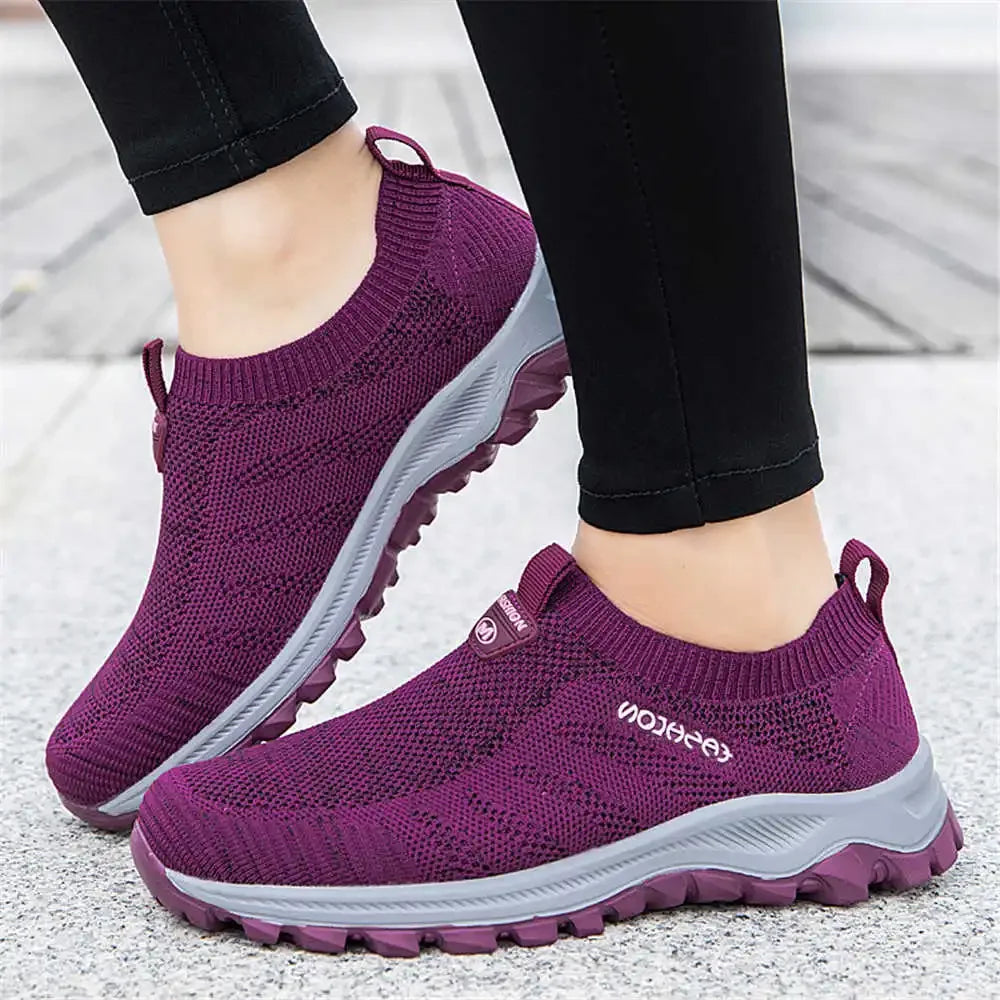 Lightweight Lace-free Woman Sneakers 47 Nursing Tenis Retro Brand Flat Shoes Sports Practice Novelties 2025elegant