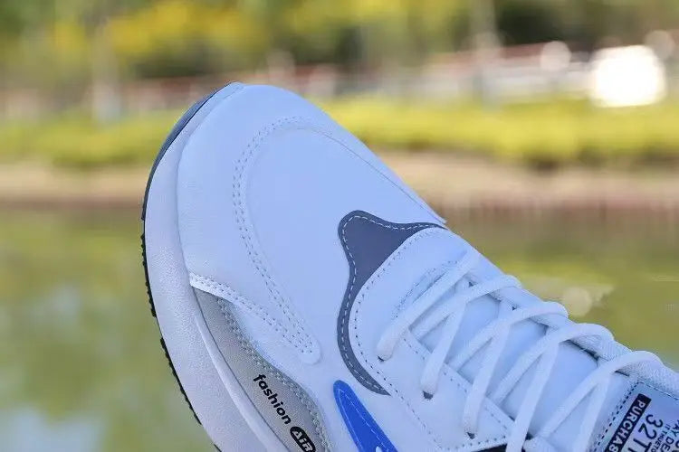 Shoes for Men Lightweight Pu Leather Casual Shoes New Men's Sneakers Fashion Men Tennis Shoes Breathable Sport Running Shoe