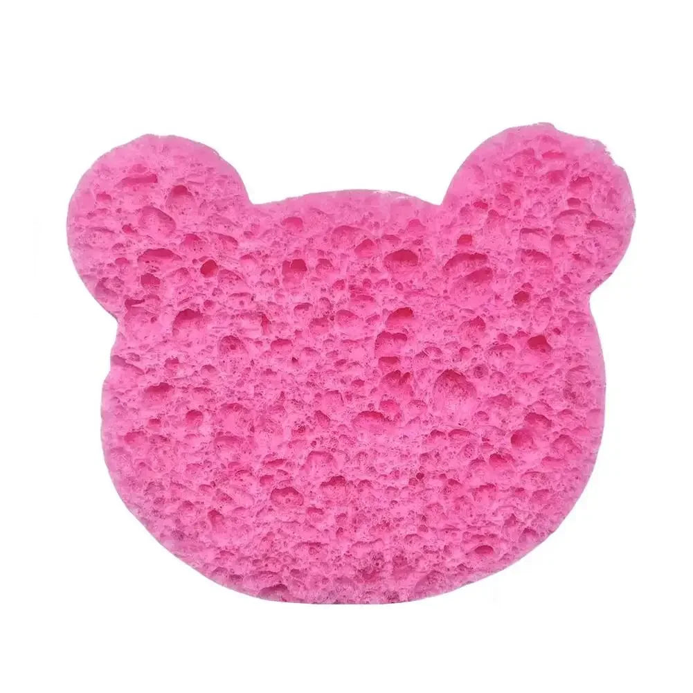 10 esponjas de fibra en forma de corazón, esponja de exfoliación facial, exfoliación de poros, masaje, maquillaje, limpieza facial natural B9D5