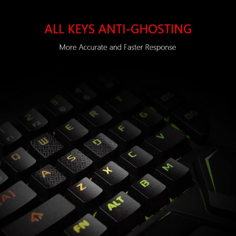 Ergonomics Gaming Keyboard Single Hand Usb Wired 35key One Handedly RGB Backlight Mini Keyboard for Gamer Laptop Desktop PC