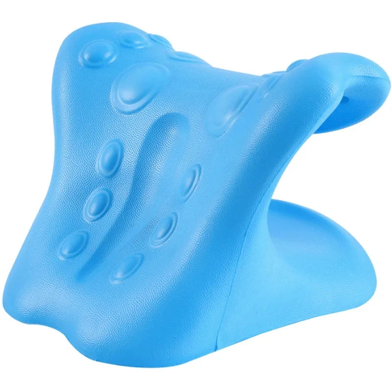Masajeador de cuello Almohada de masaje de puntos de acupuntura para aliviar el dolor Estiramiento de cuello Corrección cervical Reparación de la columna cervical Relajación tipo C
