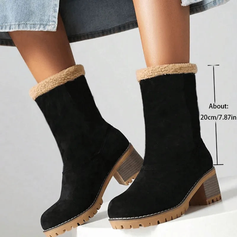 Ankelstøvletter i pels