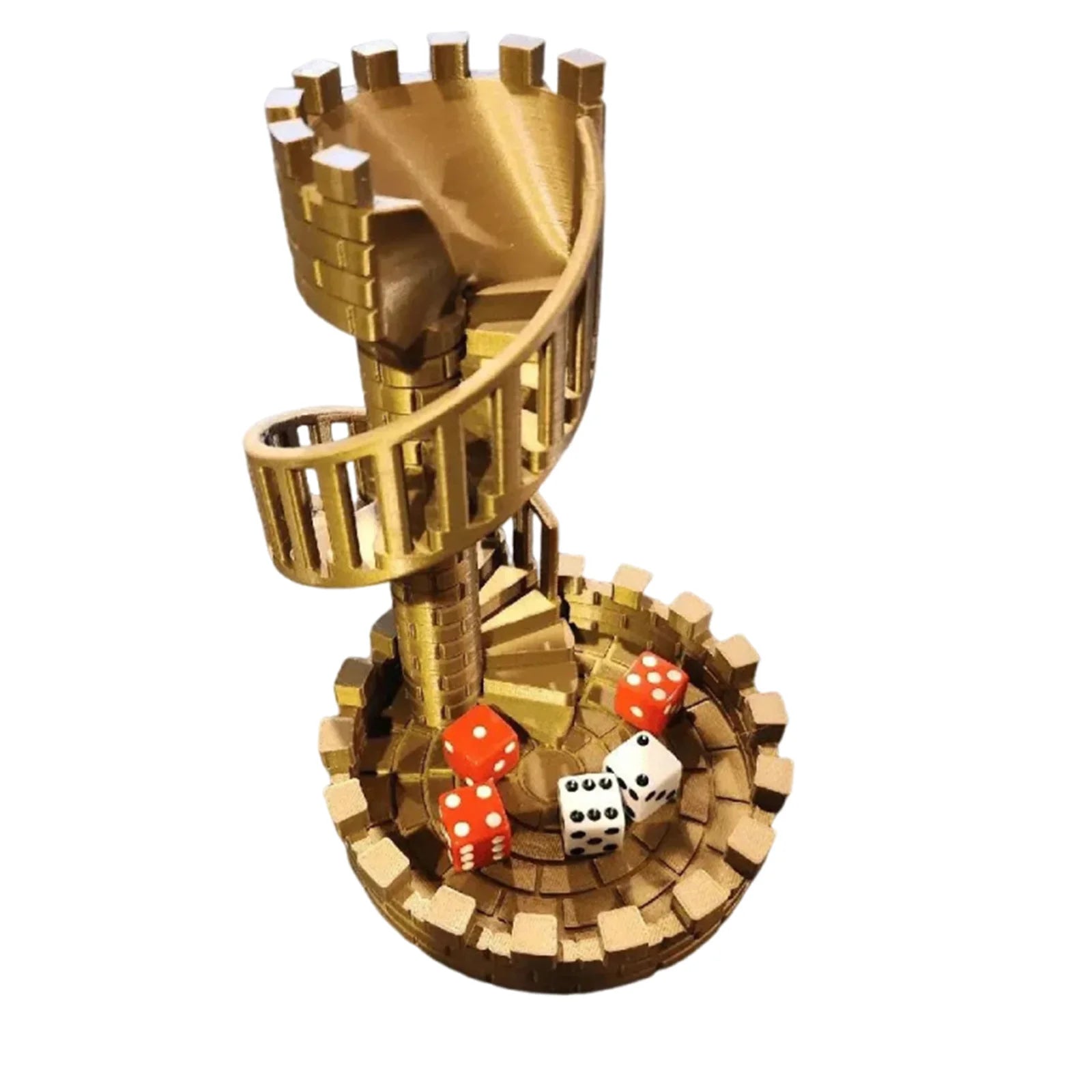 Tabletop Ornament Castle Dice Tower Dice Rolling Tower Dice Tower Ancient Roman Castle Theme Dice Rolling Tower Desktop Decor