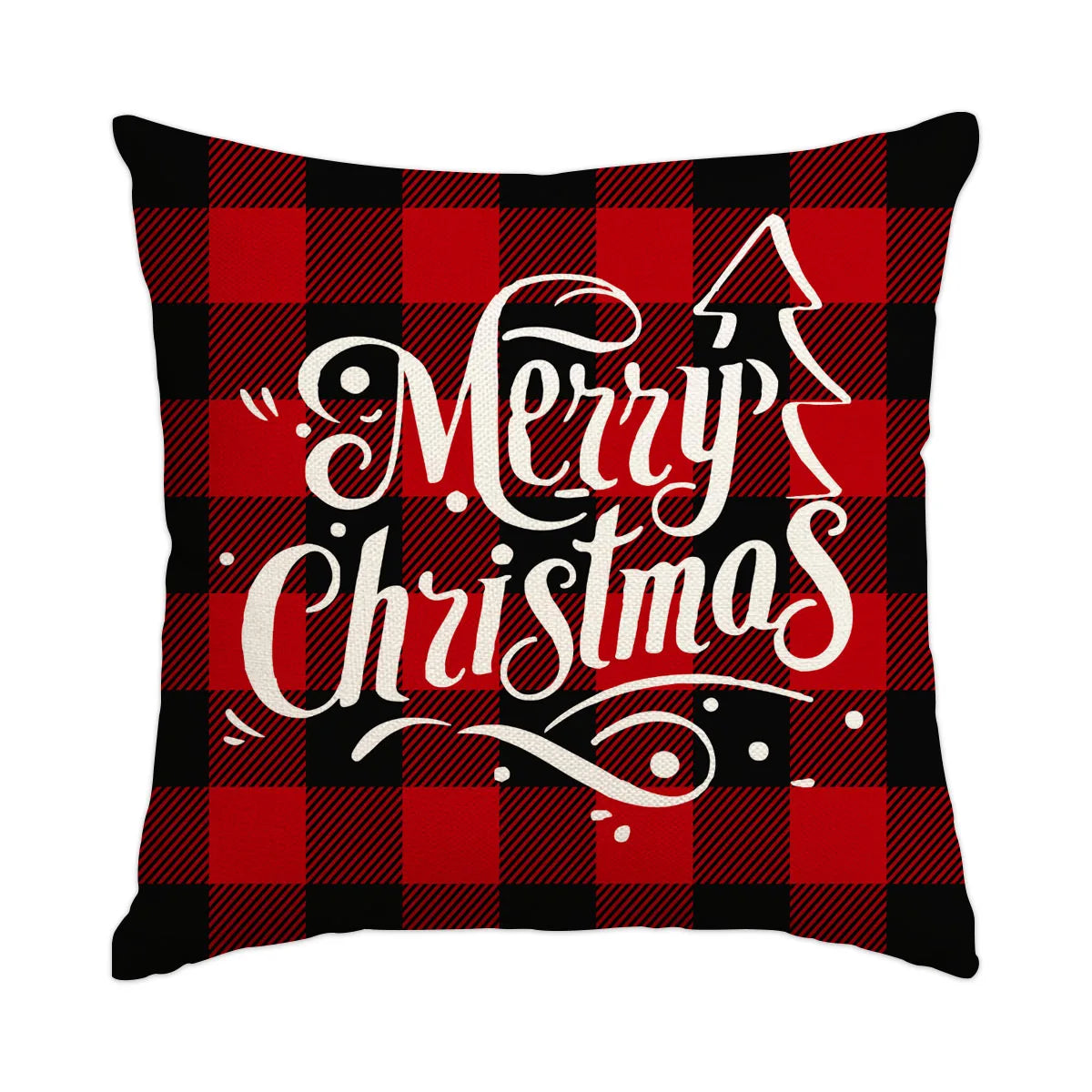 Housse de coussin de Noël à carreaux Buffalo – Confortable, classique et festive