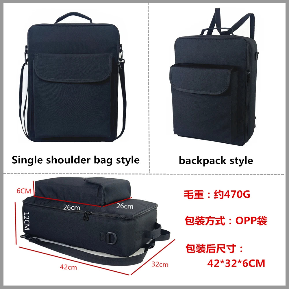 Gaming Carrying Case,Travel Shoulder Bag for Xbox One X PS5 PS4 Controller Console Game  Accessories Protective Storage Pockets