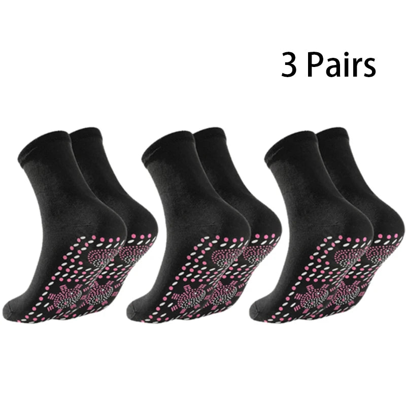 Profesjonelle sokker unisex selvoppvarmende helsesokker turmalin magnetisk terapi komfortabel pustende fotmassasje varm