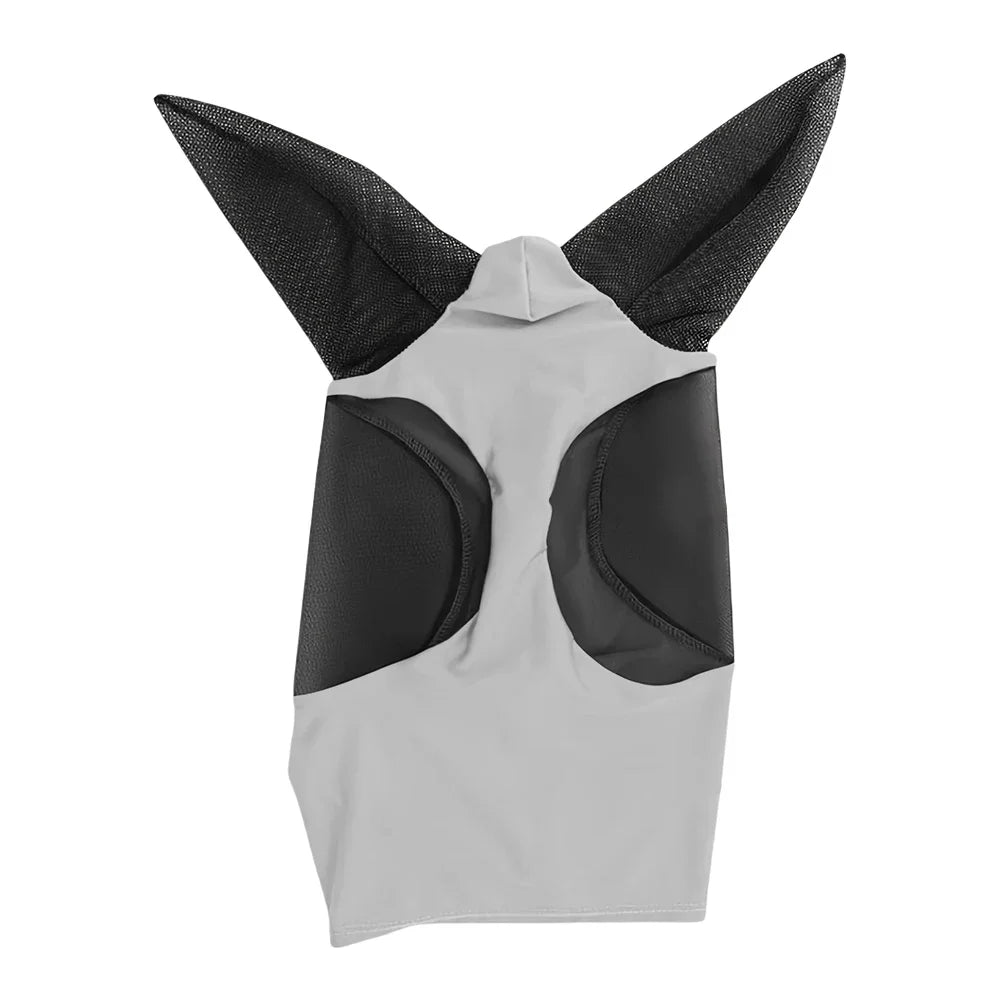 Masque anti-mouches pour chevaux, design 3D, ergonomique, protection oculaire pour animaux de compagnie, anti-moustiques, demi-masque en maille, protection contre les mouches