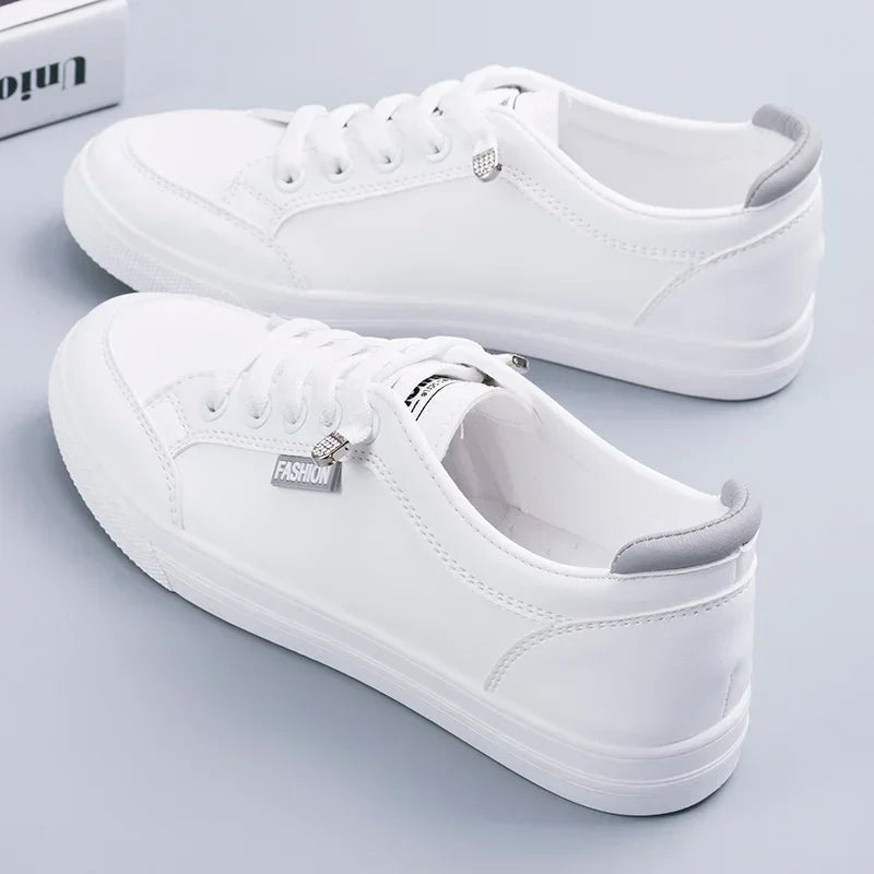 Running Skateboard Women Sneakers Flat White Casual Sports Shoes Tennis Moccasins Loafers Campus Mesh Breathable Stylish