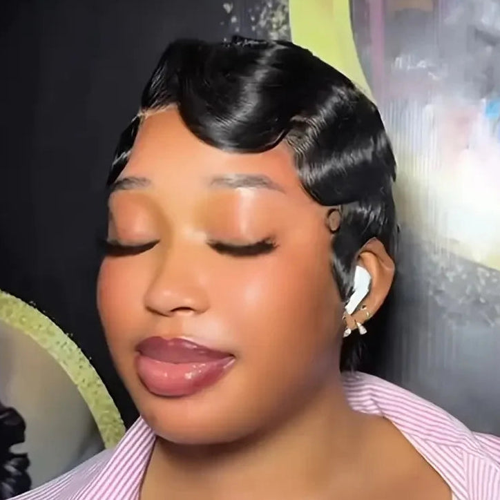 Finger Wave Pixie Wig