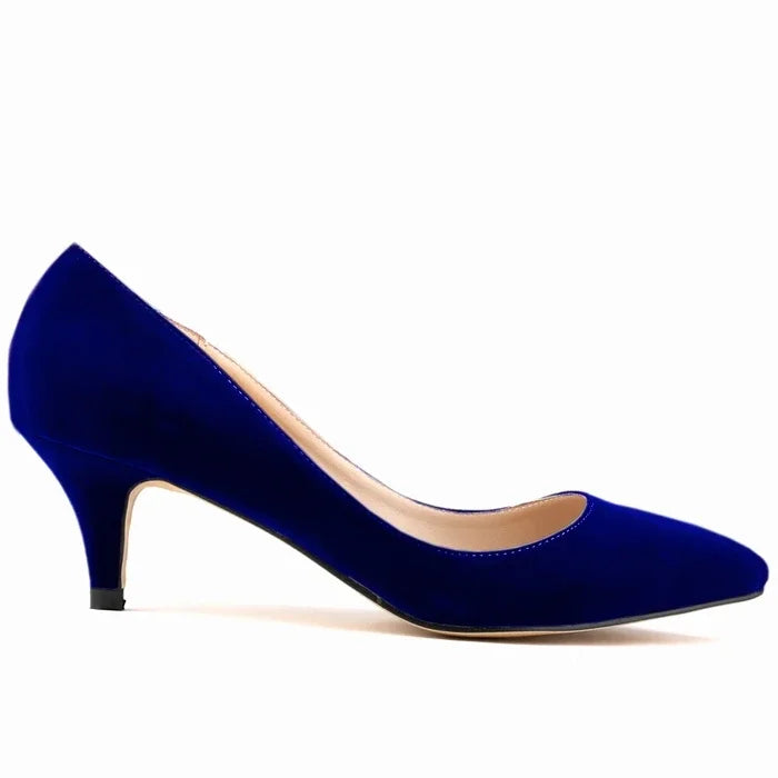 Spring And Autumn Women Shoes High Heels Solid Color Breathable Non Slip Sole Latex Insole Work Wedding Shoe Large Size